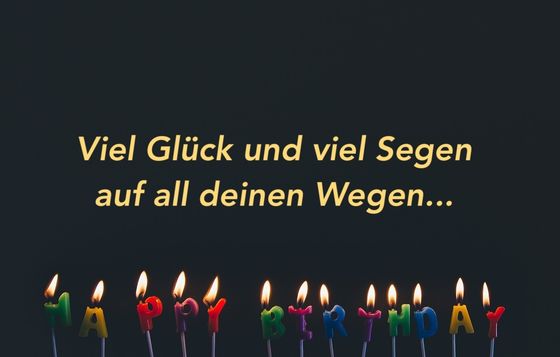 Viel Glück und viel Segen